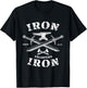 Iron Sharpens Iron Proverbs 27 Quote Christian Faith Vintage T-Shirt - T-Shirt | Black