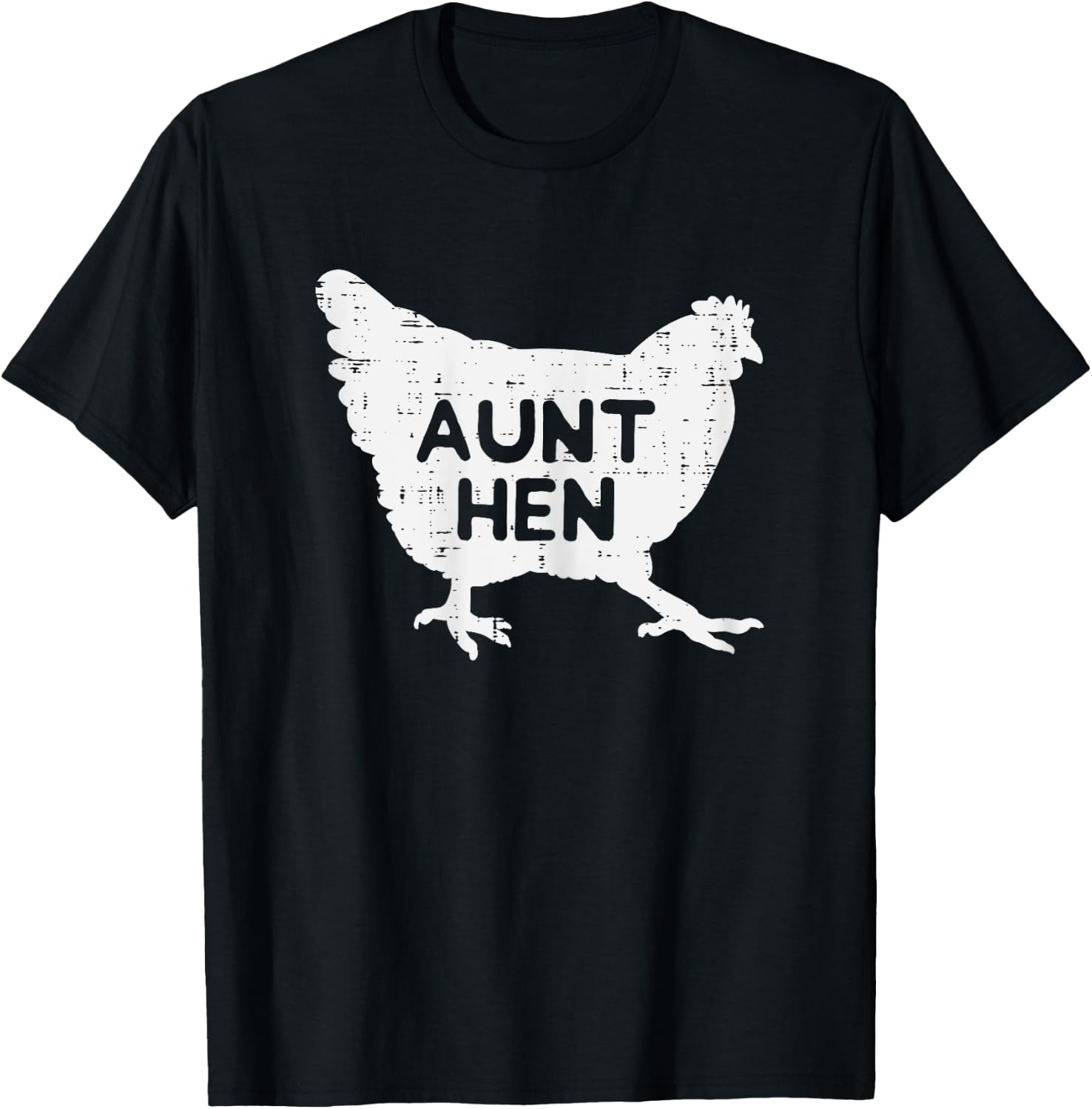 Aunt Hen Chicken Mothers Day Farm Farmer Aunty Auntie Women T-Shirt - T-Shirt | Black