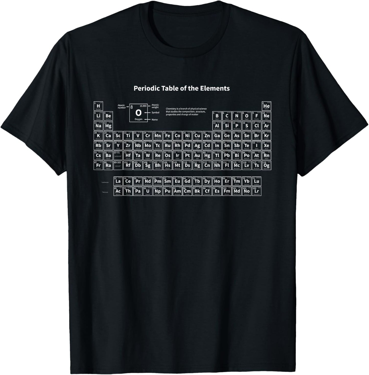 Periodic Table Chemistry Student Professor Gift T-Shirt - T-Shirt | Black