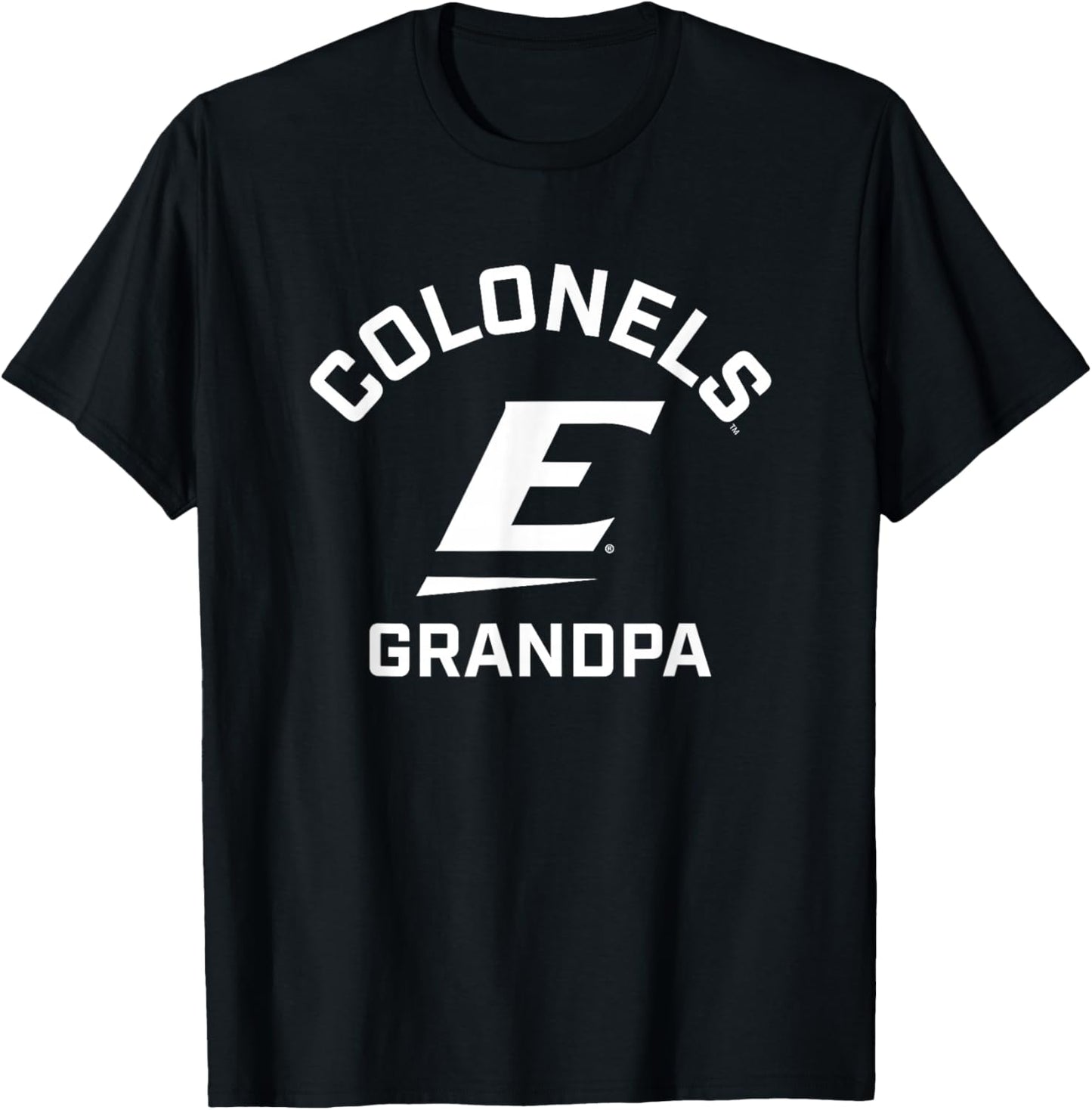 Eastern Kentucky University EKU Colonels Arched Grandpa T-Shirt - T-Shirt | Black