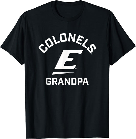 Eastern Kentucky University EKU Colonels Arched Grandpa T-Shirt - T-Shirt | Black