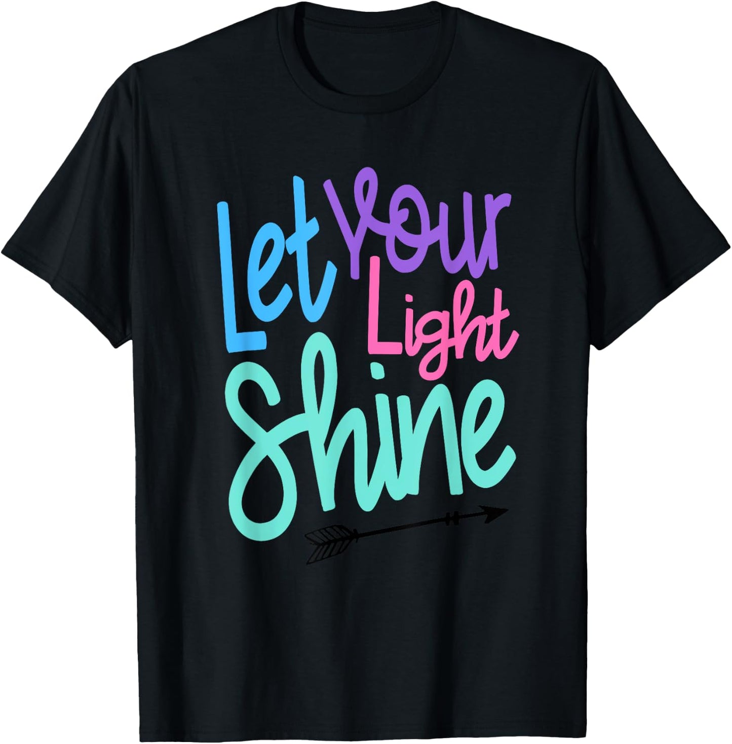 Cute Christian Bible Verse Matthew 5:16 Let Your Light Shine T-Shirt - T-Shirt | Black