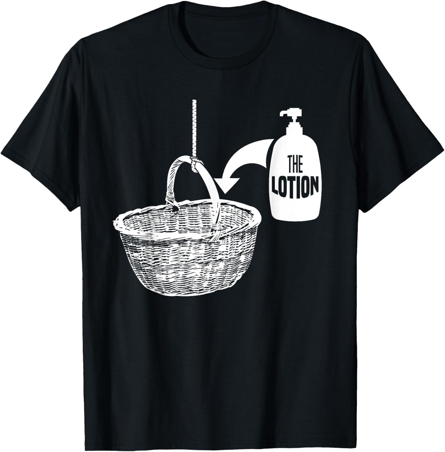 Put The Lotion in The Basket Creepy Halloween Torture T-Shirt - T-Shirt | Black
