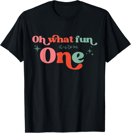 Oh What Fun It Is To Be One Christmas Family Matching Xmas T-Shirt - T-Shirt | Black