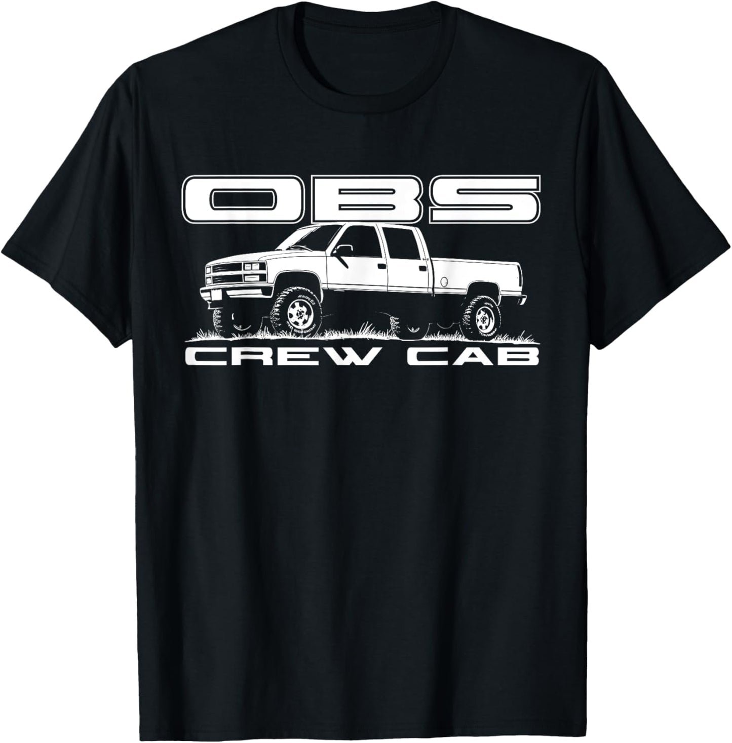 GMT400 Crew Cab OBS Old Body Style 1988-1998 4x4 Truck T-Shirt - T-Shirt | Black
