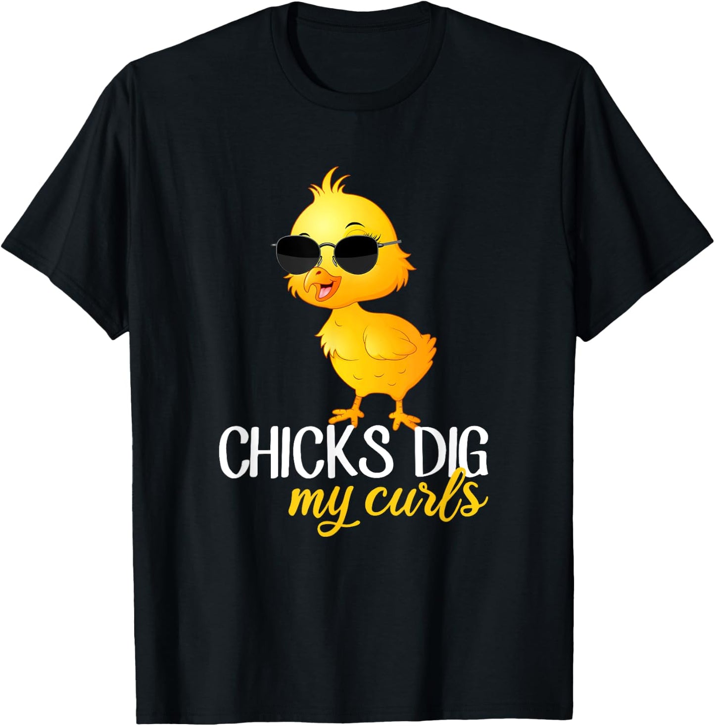 Chicks dig my curls, hair toddler T-Shirt - T-Shirt | Black