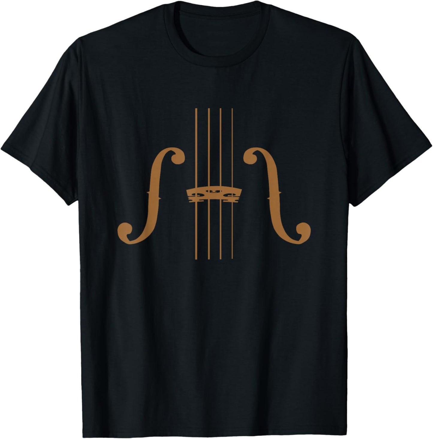 Violin Viola F Holes for Violinist Violist String Player T-Shirt - T-Shirt | Black