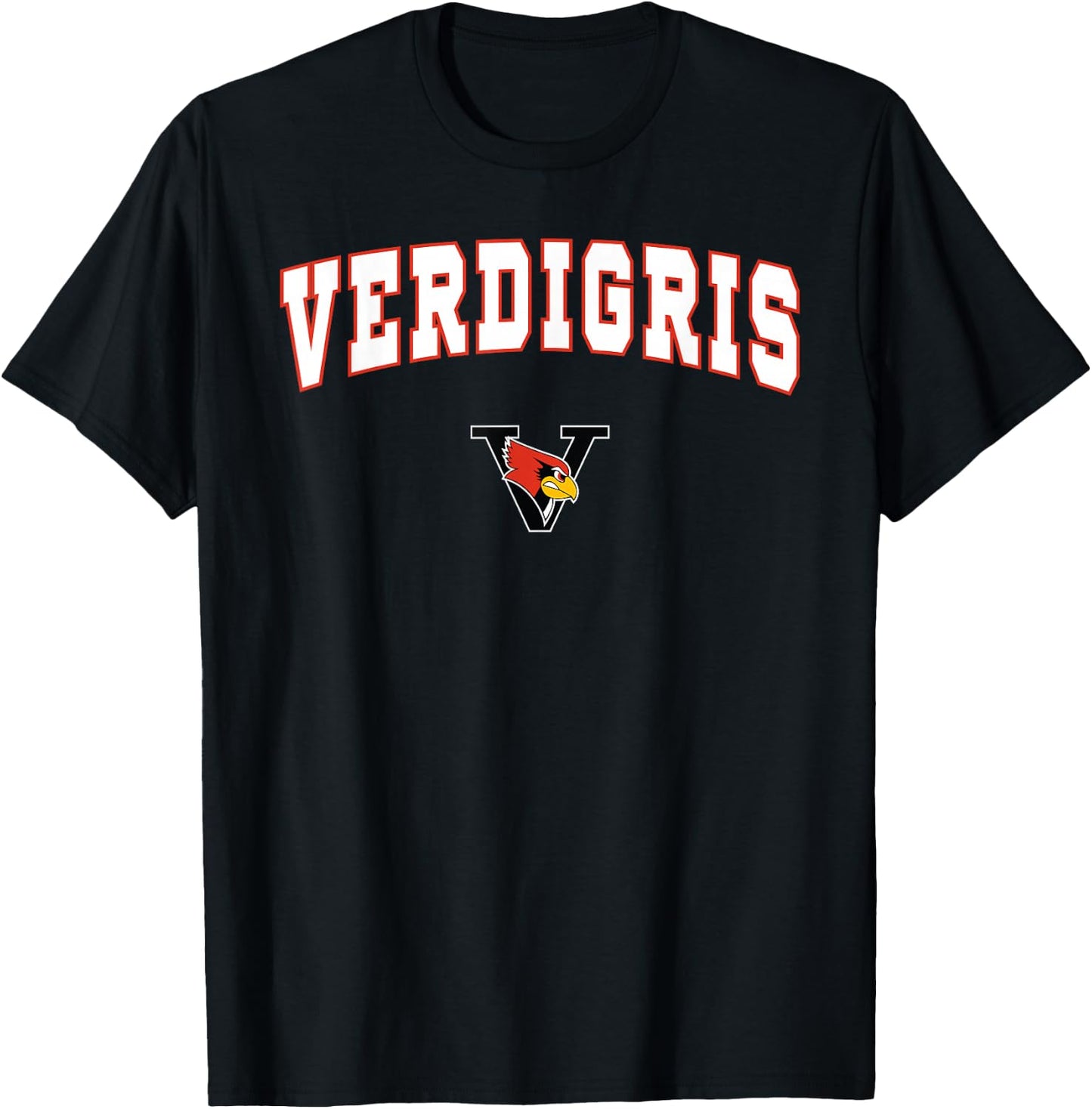 Verdigris High School Cardinals T-Shirt - T-Shirt | Black