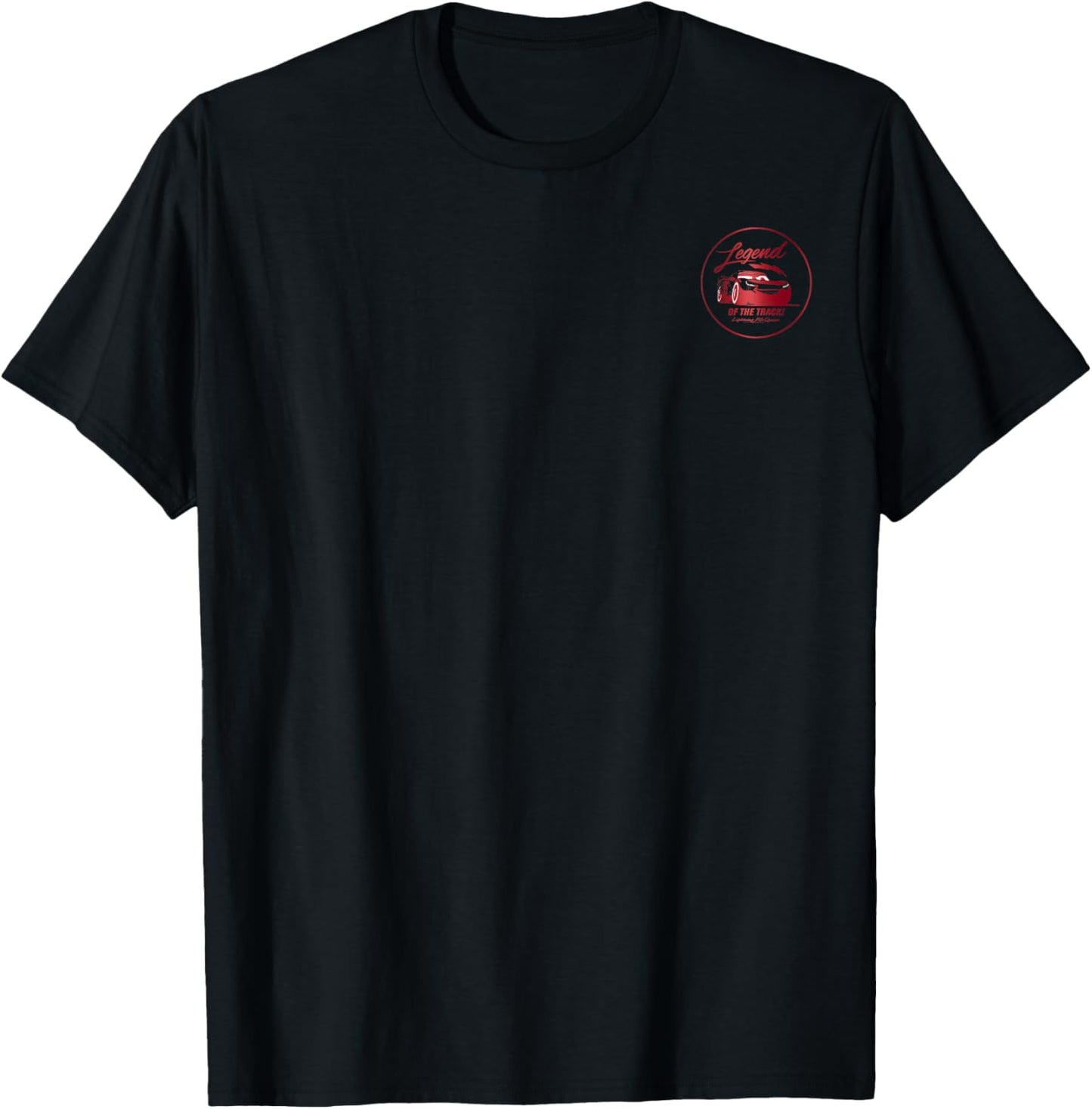 Disney Pixar Cars Legend of The Track Vintage Pocket Logo T-Shirt - T-Shirt | Black