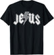 Retro Jesus Lightning Bolt Christian Design T-Shirt - T-Shirt | Black