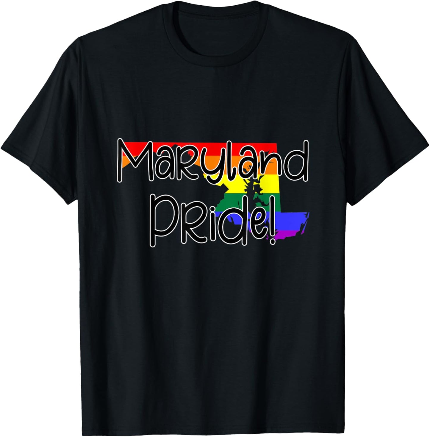 Maryland Gay Pride T-Shirt - T-Shirt | Black