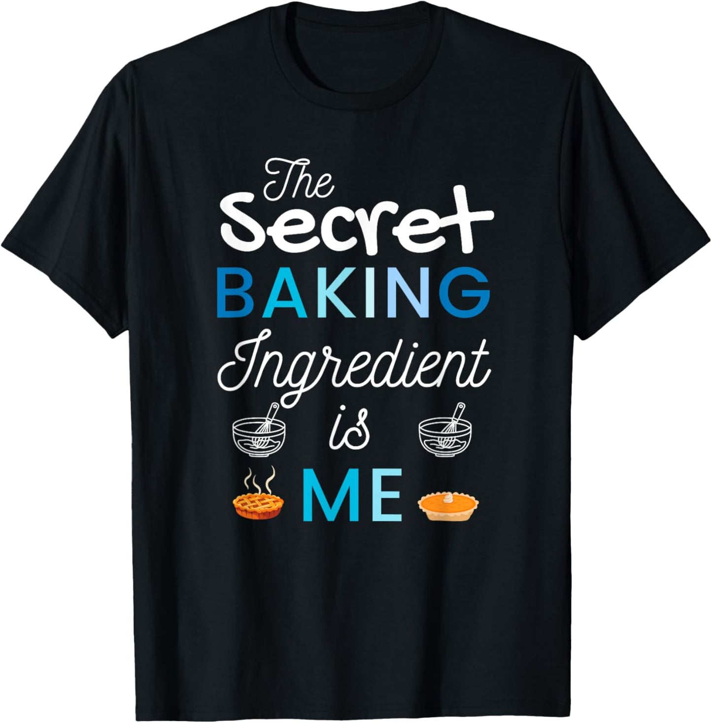 Secret Ingredient Is Me Funny Retro Cooking Baking T-Shirt - T-Shirt | Black