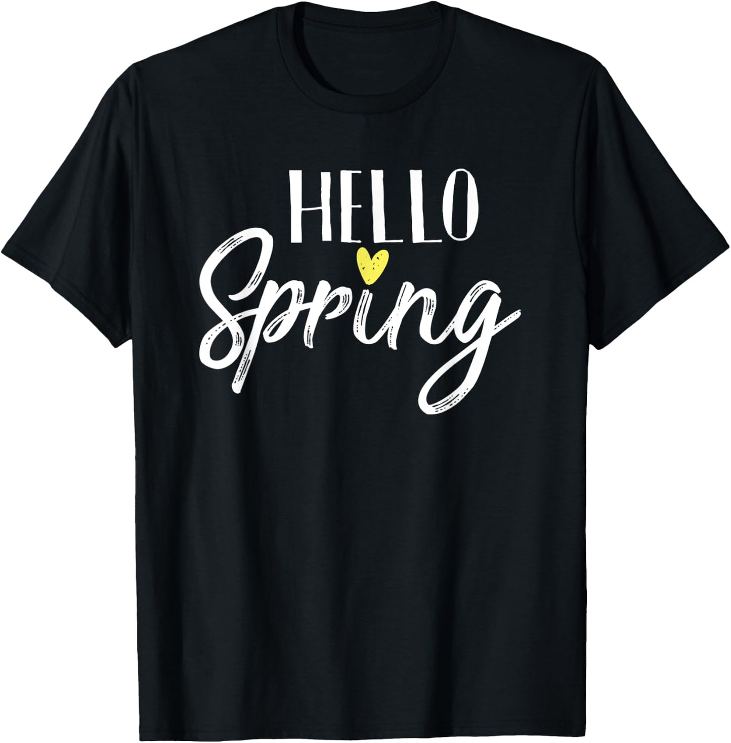 hello spring inspirational summer break vacation saying Women T-Shirt - T-Shirt | Black