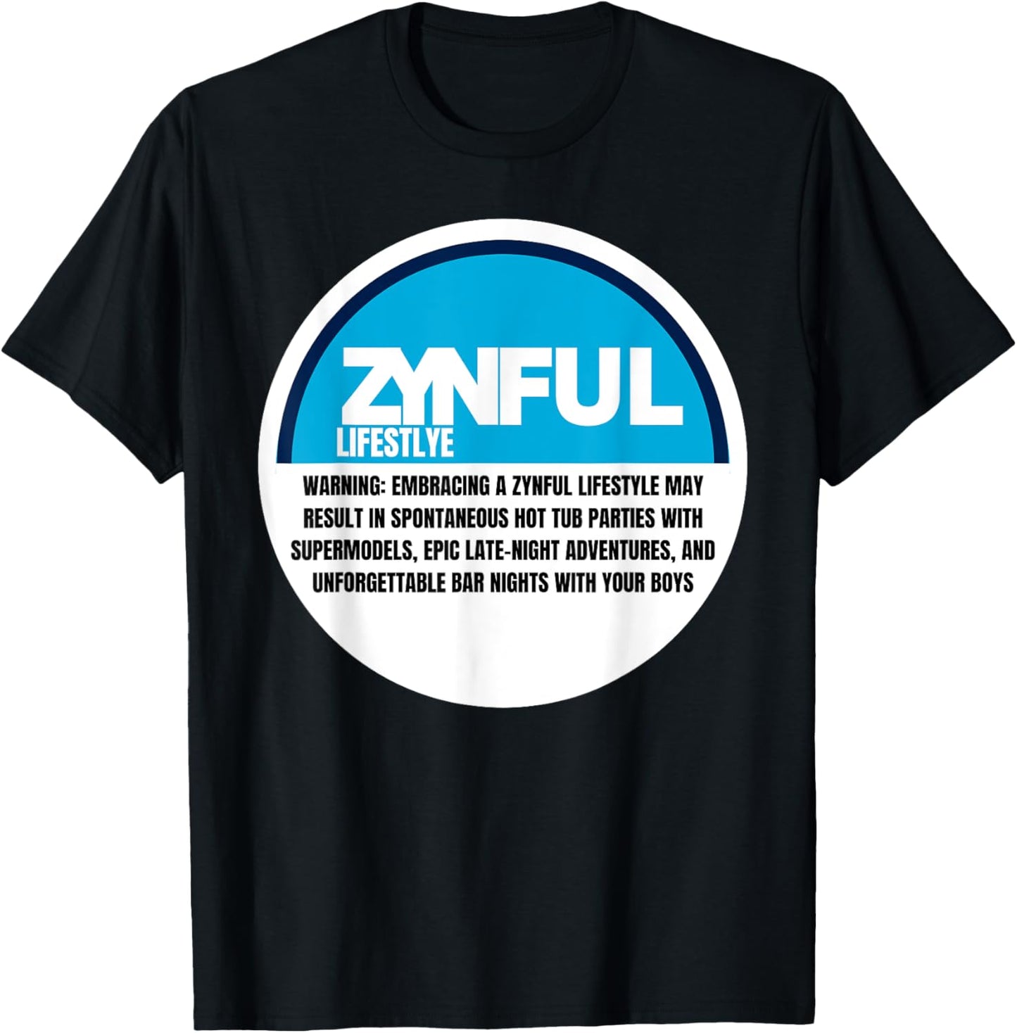 Funny Lip Pillow Flavored Nicotine Pouch Sinful Lifestyle T-Shirt - T-Shirt | Black