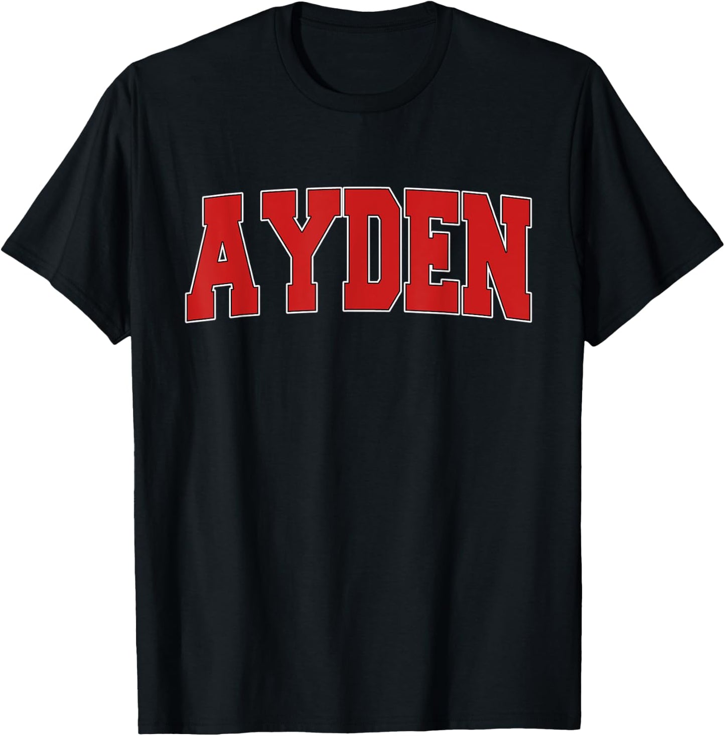 AYDEN NC NORTH CAROLINA Varsity Style USA Vintage Sports T-Shirt - T-Shirt | Black