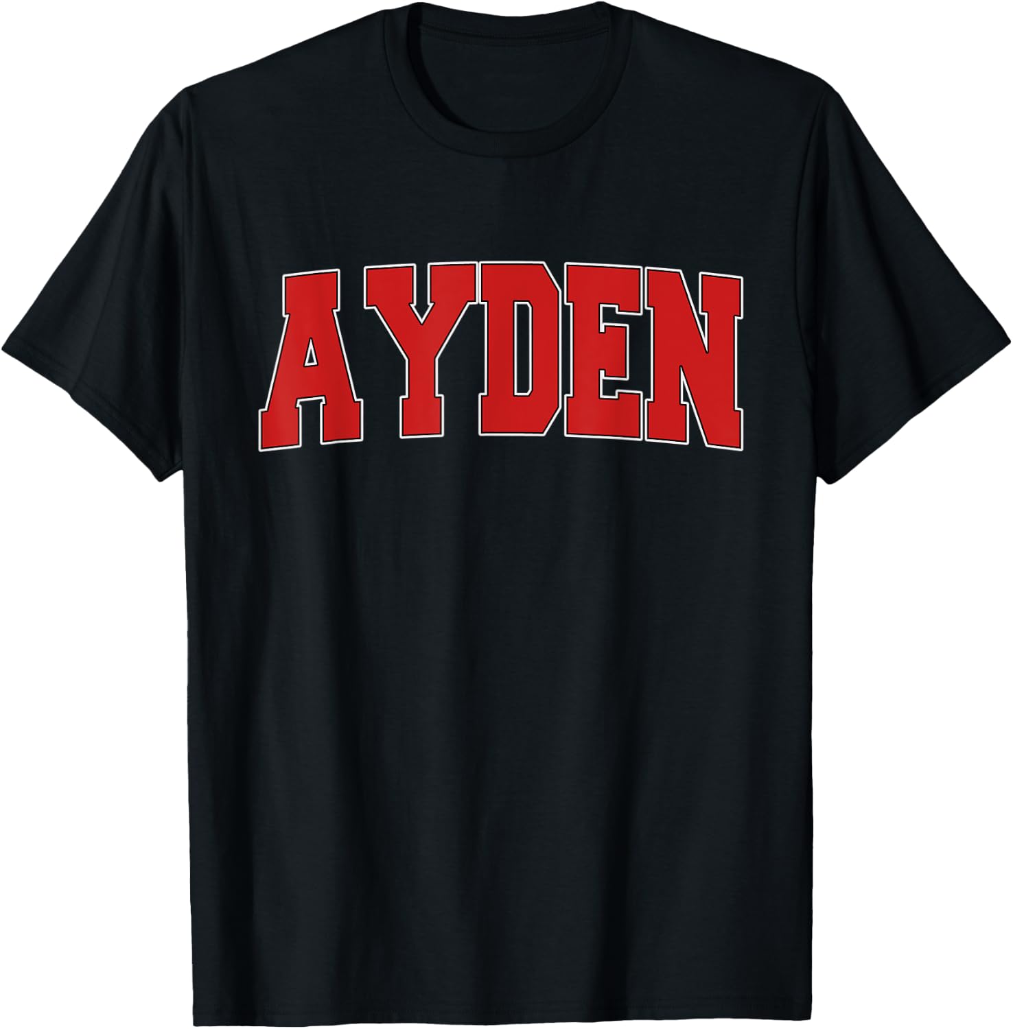 AYDEN NC NORTH CAROLINA Varsity Style USA Vintage Sports T-Shirt - T-Shirt | Black