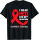 Wear Red For My Grandson Hemophilia Awareness Hemophilia T-Shirt - T-Shirt | Black