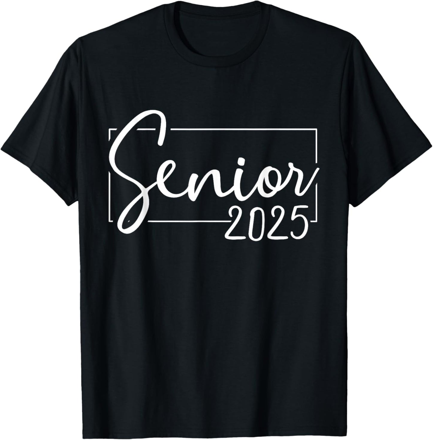 Senior 2025 college high school graduation year class of T-Shirt - T-Shirt | Black