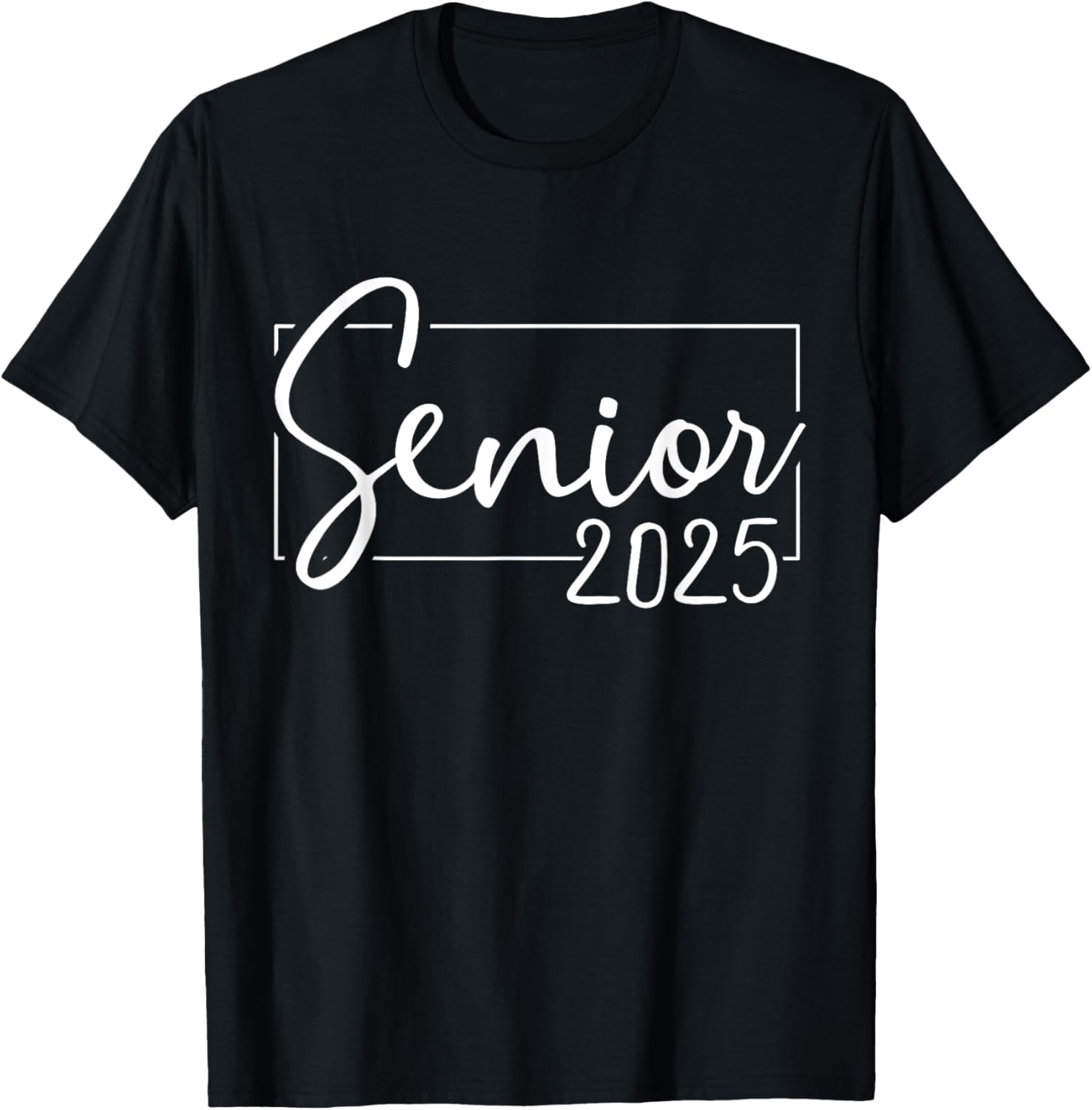 Senior 2025 college high school graduation year class of T-Shirt - T-Shirt | Black