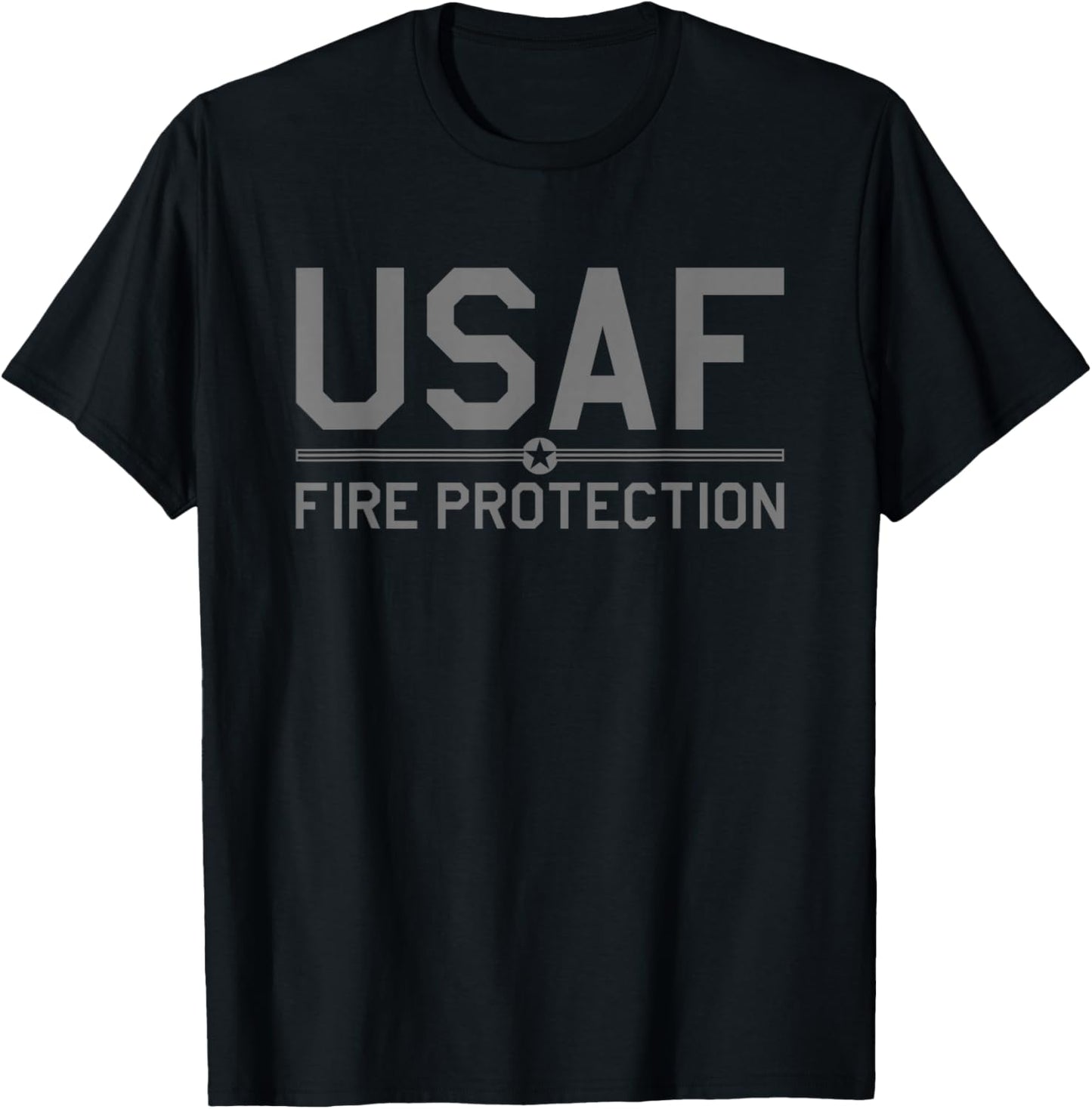 Us Air Force Usaf Fire Protection Rescue Hazmat T-Shirt - T-Shirt | Black