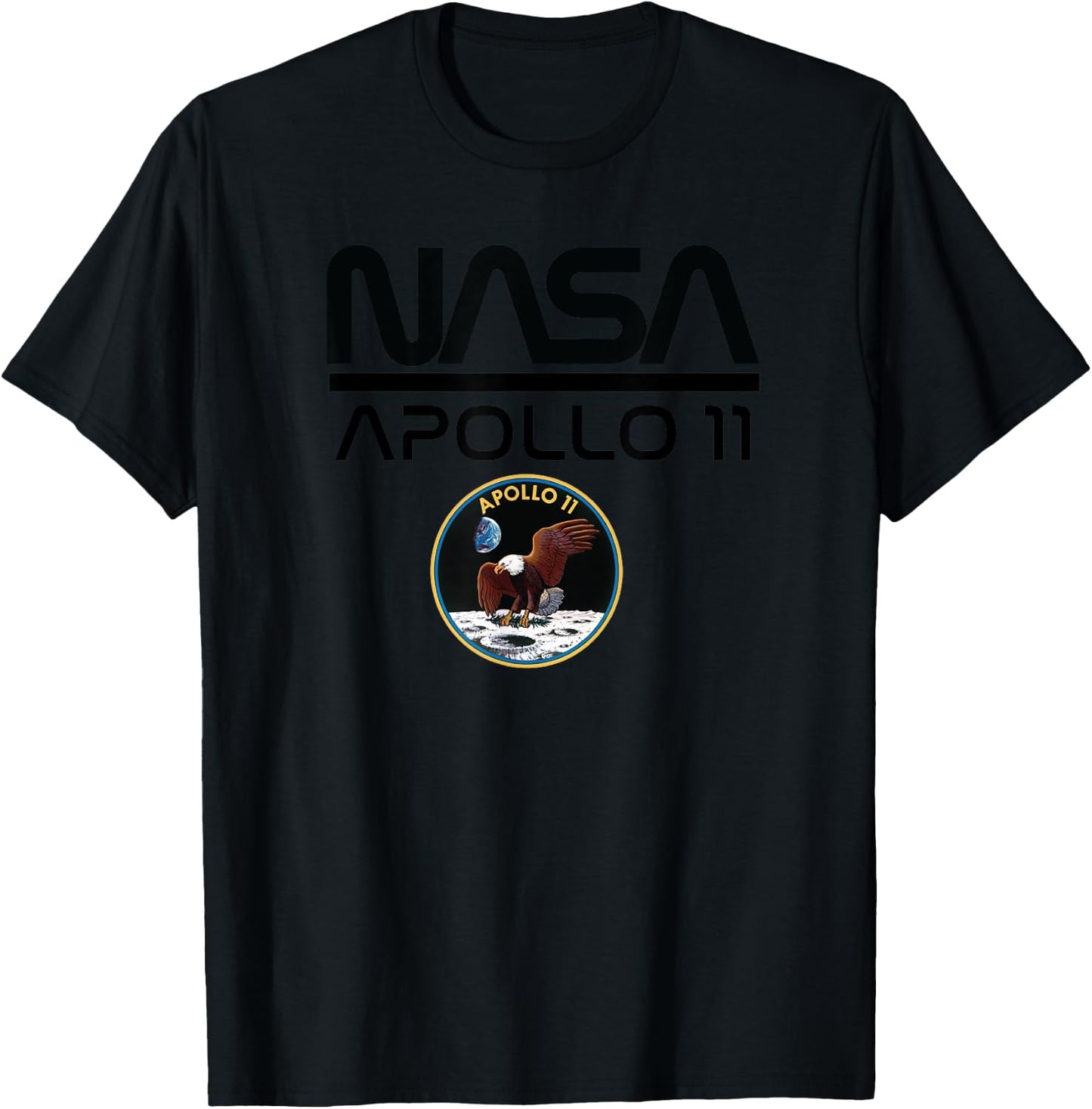 Apollo 11 NASA Space Moon Landing Astronaut Logo T-Shirt - T-Shirt | Black