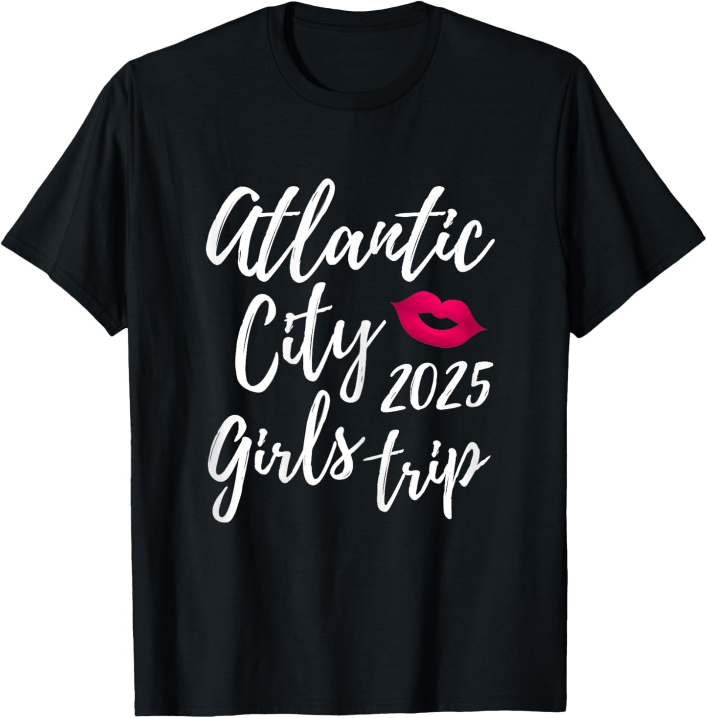 Atlantic City Girls Trip 2025 Bachelorette Vacation Group T-Shirt - T-Shirt | Black