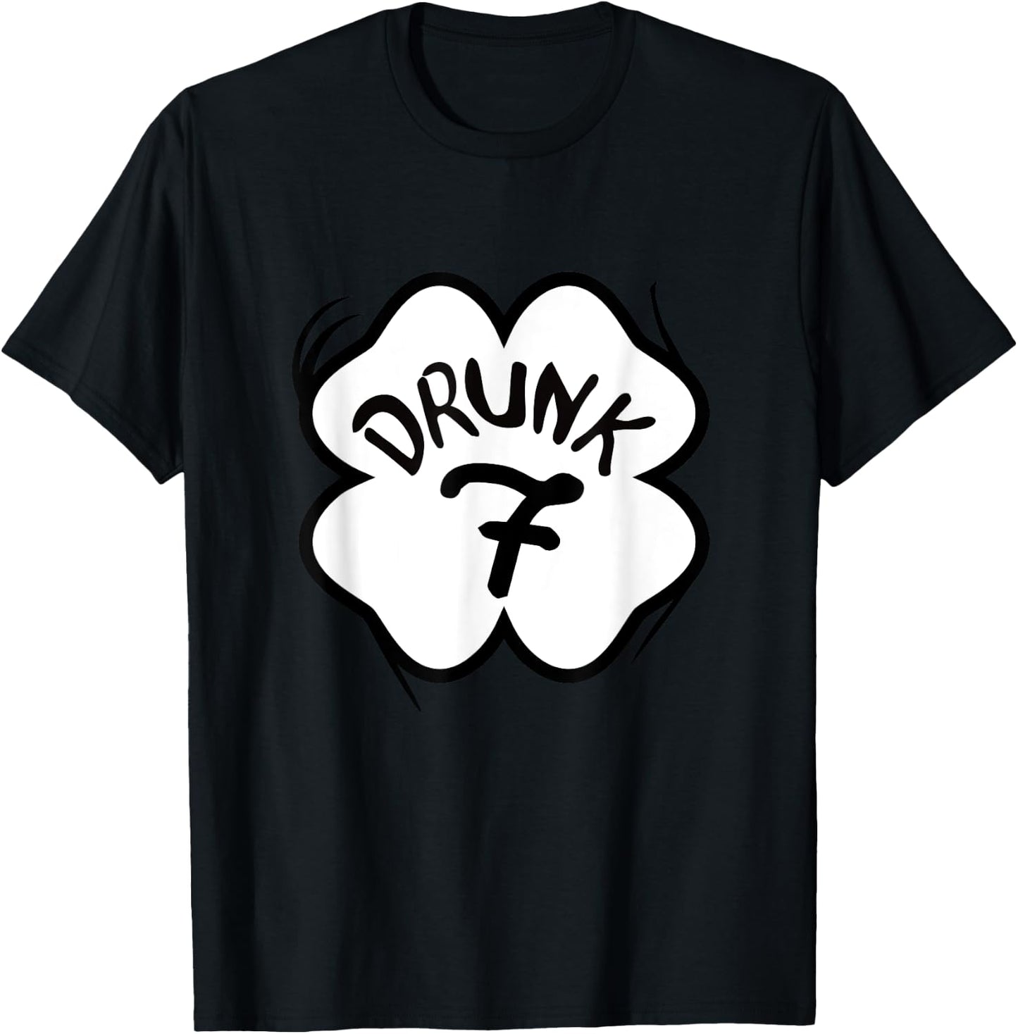 Drunk 7 Shamrock St Pattys Day Bar Crawl Group Matching T-Shirt - T-Shirt | Black
