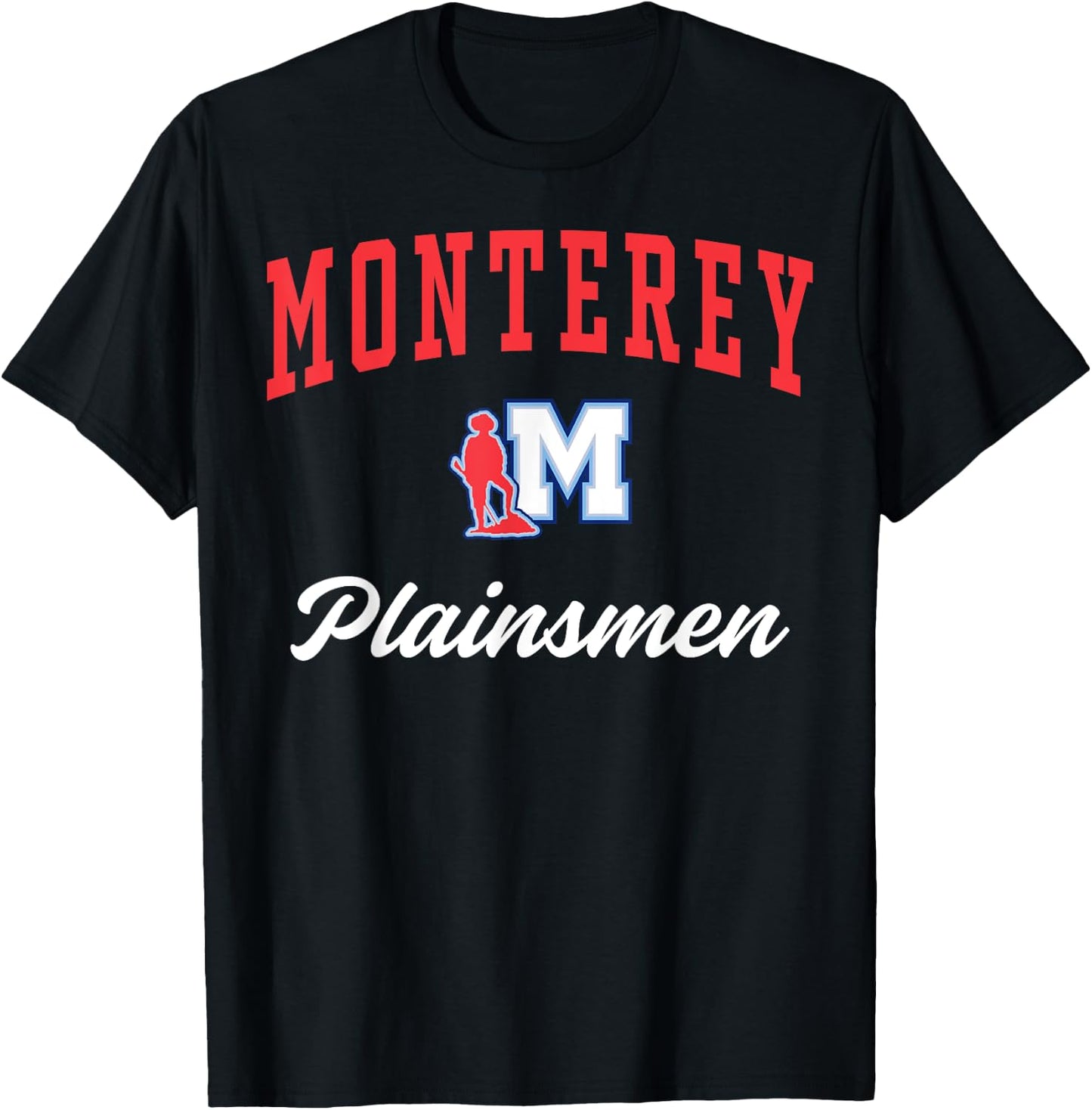 Monterey High School Plainsmen C3 T-Shirt - T-Shirt | Black
