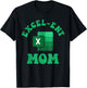 Excel-ent Mom Excel Spreadsheet Groovy Mom T-Shirt - T-Shirt | Black