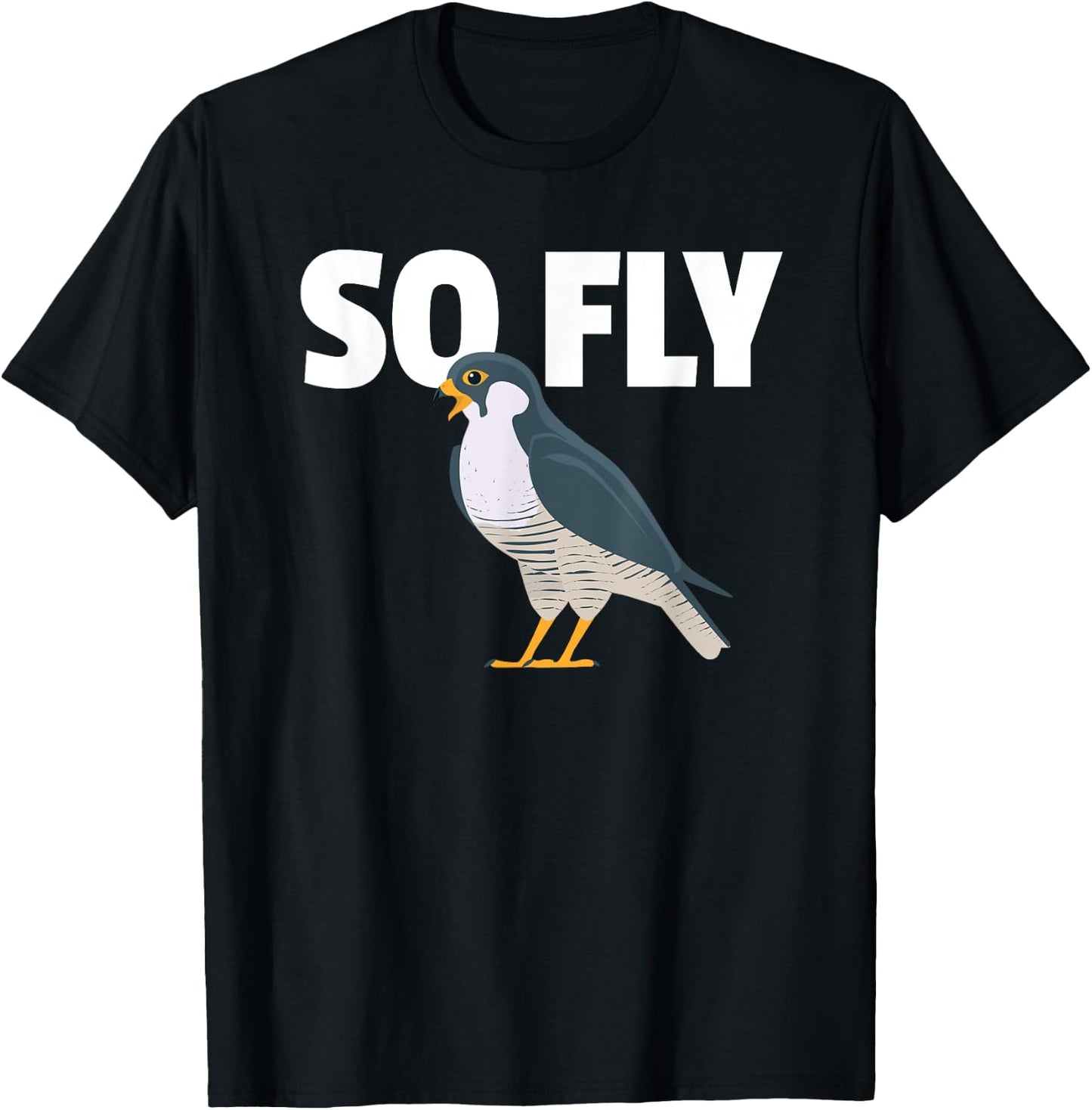 Peregrine Falcon, Bird, Birding for a Birdwatcher T-Shirt - T-Shirt | Black