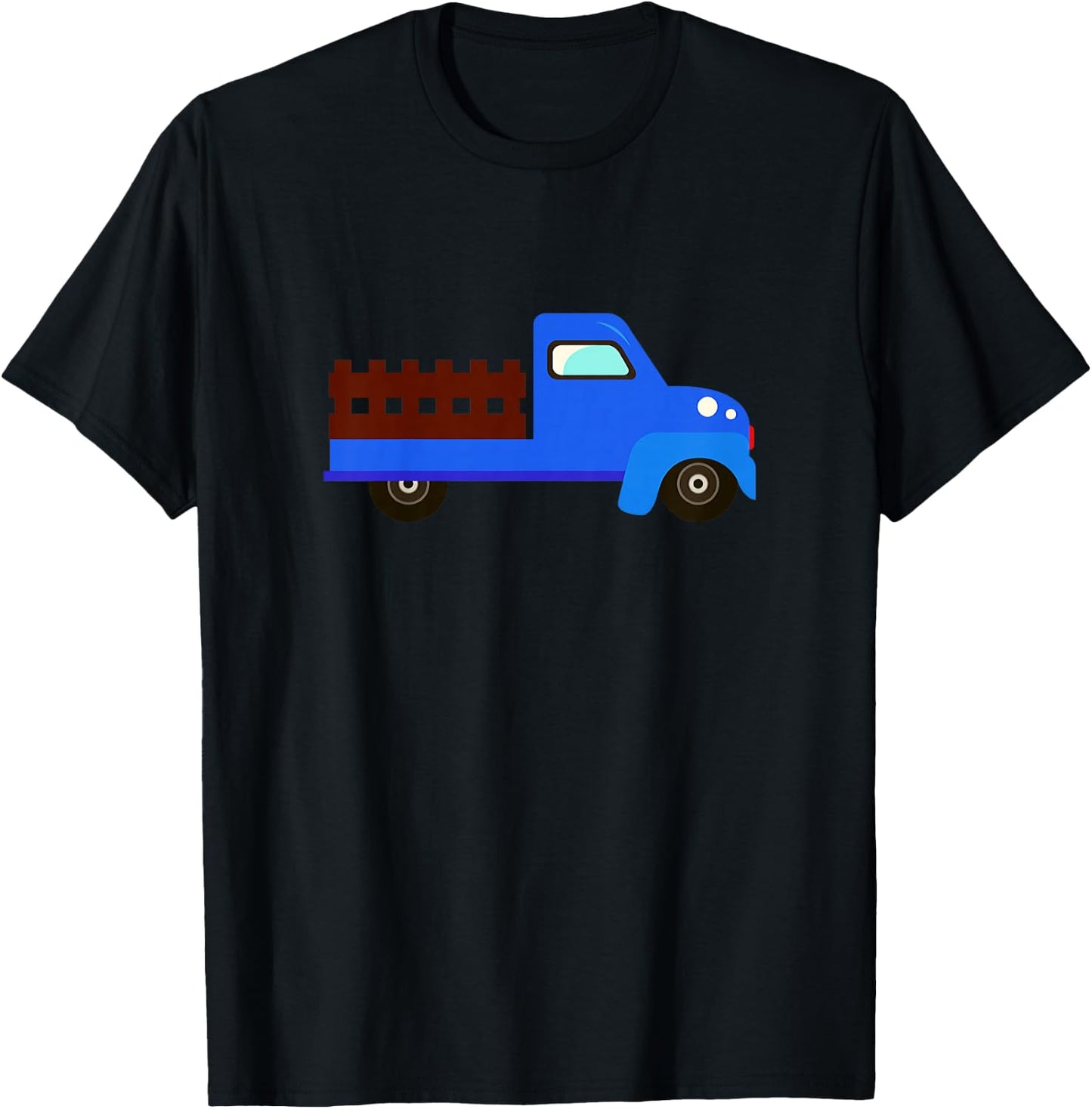 Little Blue Truck Toddler, Fun Truck Birthday T-Shirt - T-Shirt | Black