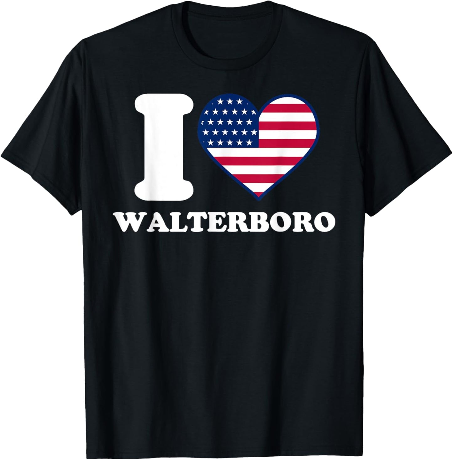 I love Walterboro I heart Walterboro T-Shirt - T-Shirt | Black
