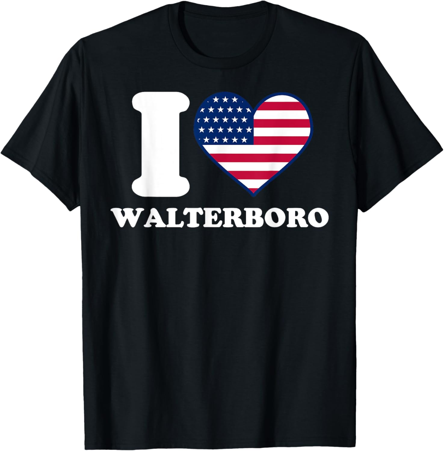 I love Walterboro I heart Walterboro T-Shirt - T-Shirt | Black