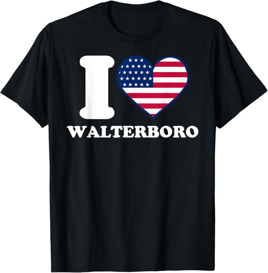 I love Walterboro I heart Walterboro T-Shirt - T-Shirt | Black