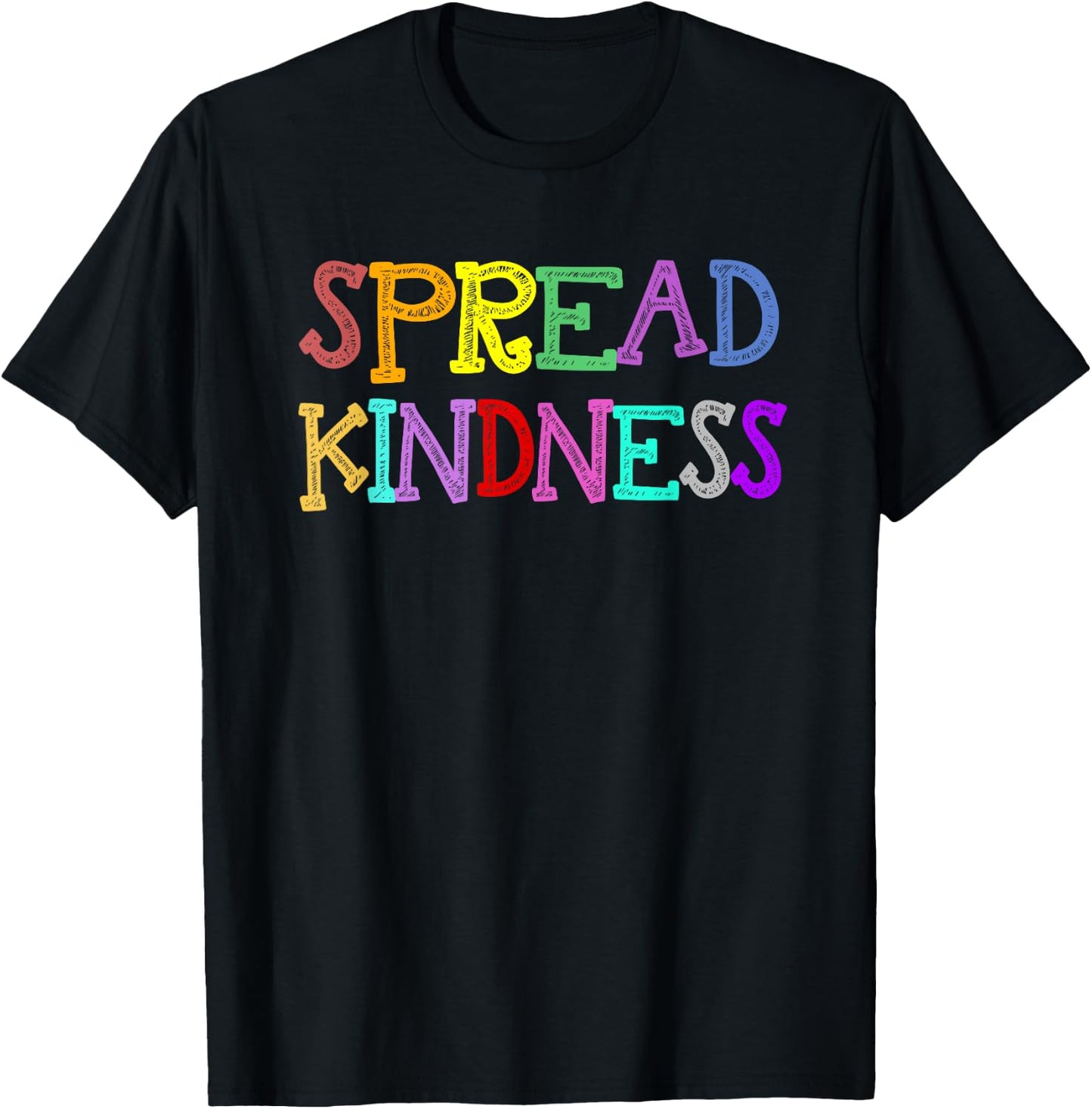 Anti-Bullying Spread Kindness Love Peace T-Shirt - T-Shirt | Black