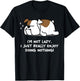 Lazy English Bulldog Lover Puppy Dog English Bulldog Men Women Girls Kids T-Shirt - T-Shirt | Black