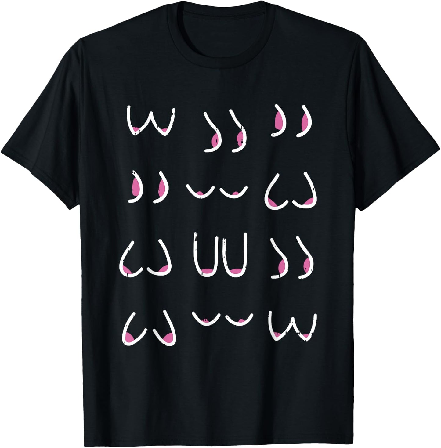 Breast Cancer Boob Types Feminist Cool Awareness Gifts T-Shirt - T-Shirt | Black