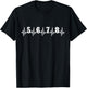 Linedance ECG Linedancing Dancer Linedancer Heart Line T-Shirt - T-Shirt | Black