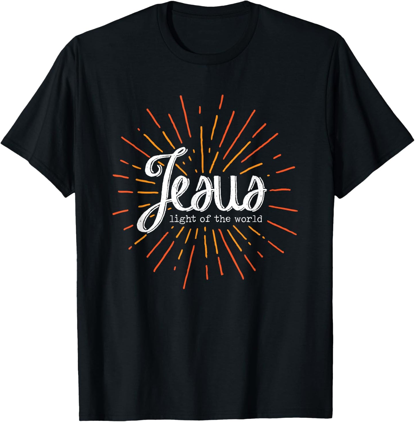 Christian Bible Verse, Jesus Light of the World, John 8:12 T-Shirt - T-Shirt | Black