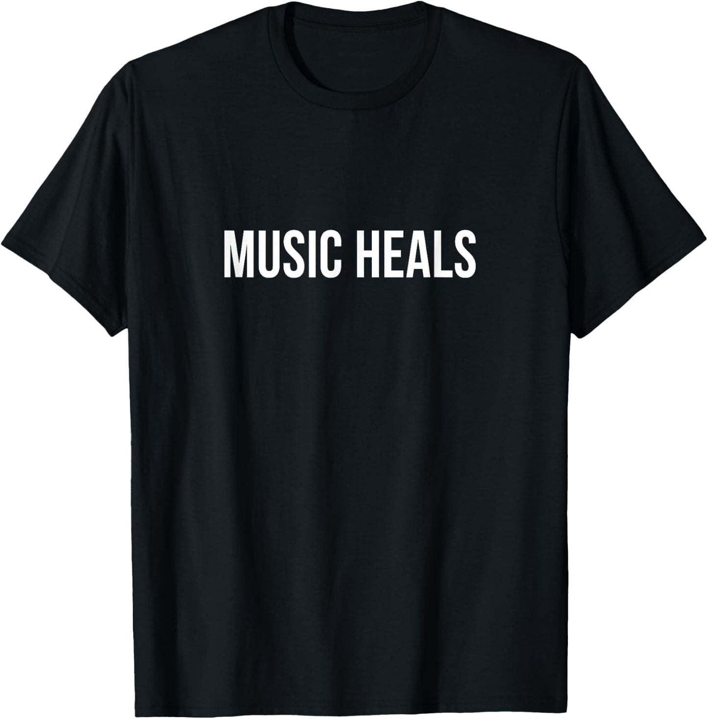 Music Heals T-Shirt - T-Shirt | Black