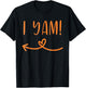 Thanksgiving Matching Couple She's My Sweet Potato I Yam Set T-Shirt - T-Shirt | Black