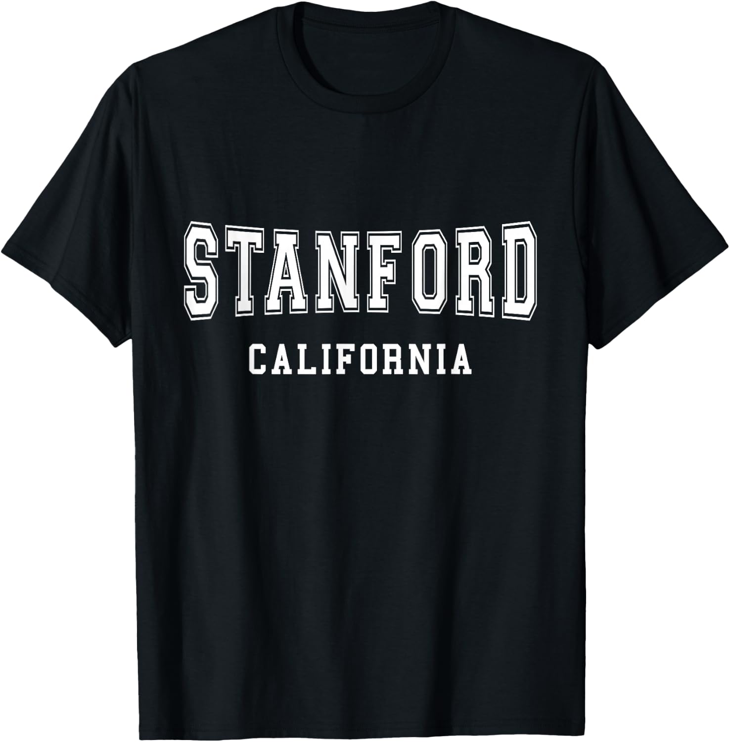 Vintage Stanford California - Throwback Design - Classic T-Shirt - T-Shirt | Black