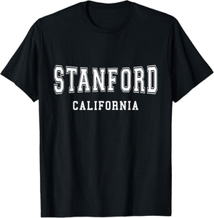 Vintage Stanford California - Throwback Design - Classic T-Shirt - T-Shirt | Black
