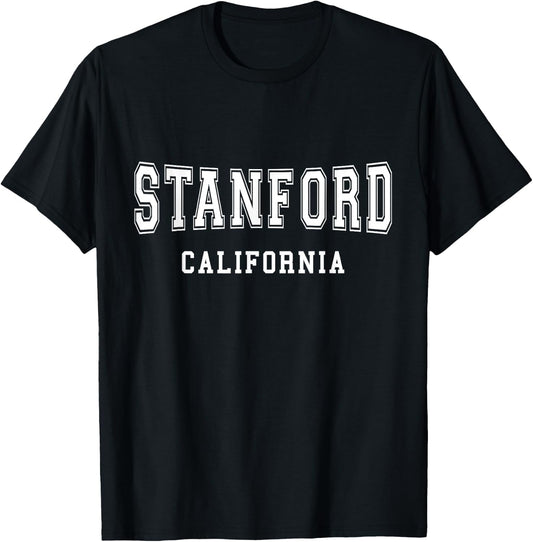 Vintage Stanford California - Throwback Design - Classic T-Shirt - T-Shirt | Black