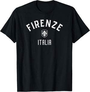 Firenze Italia - Florence Italy Coat of Arms T-Shirt - T-Shirt | Black