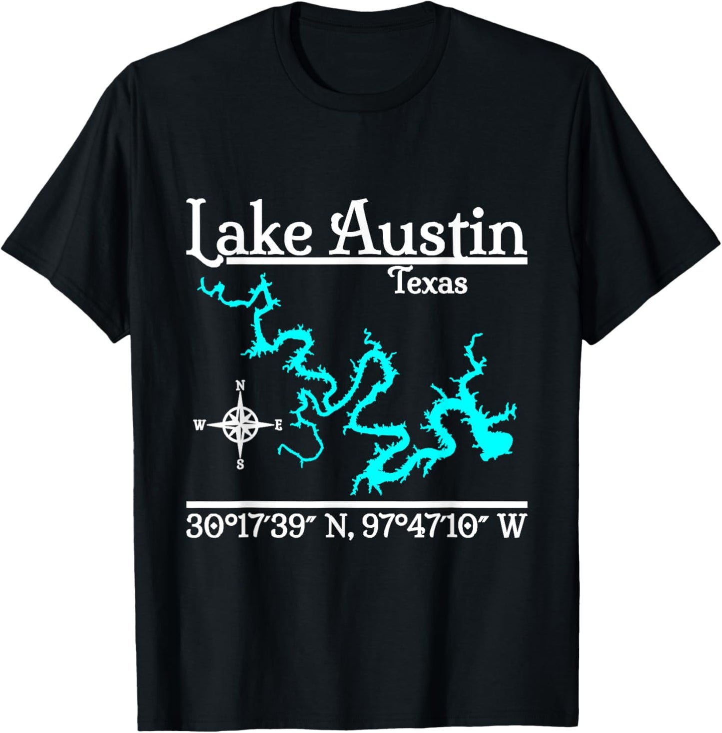 Lake Austin, Texas T-Shirt - T-Shirt | Black