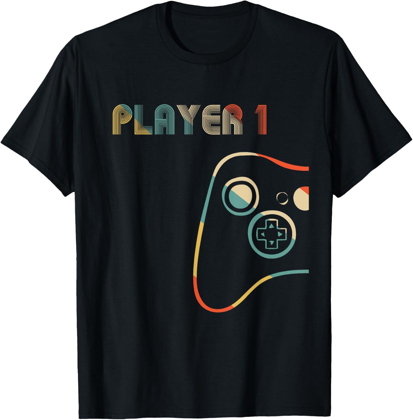 Matching Gamer Couple Player 1 Player 2 T-Shirt - T-Shirt | Black