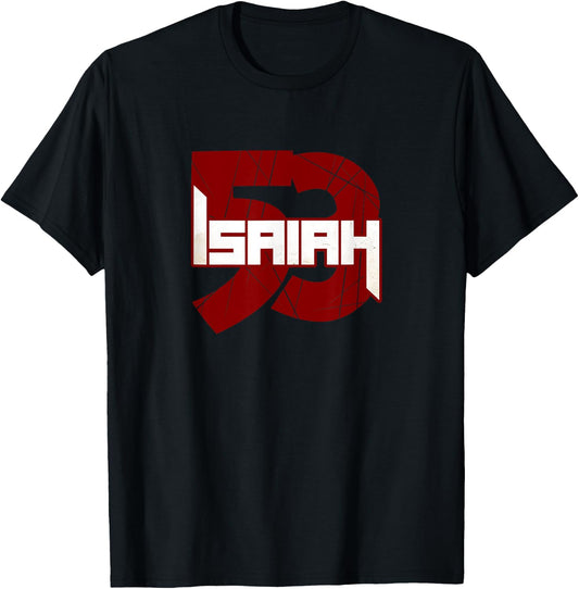 Christian Isaiah Commentary Bible Verse Jesus Isaiah 53 Men T-Shirt - T-Shirt | Black