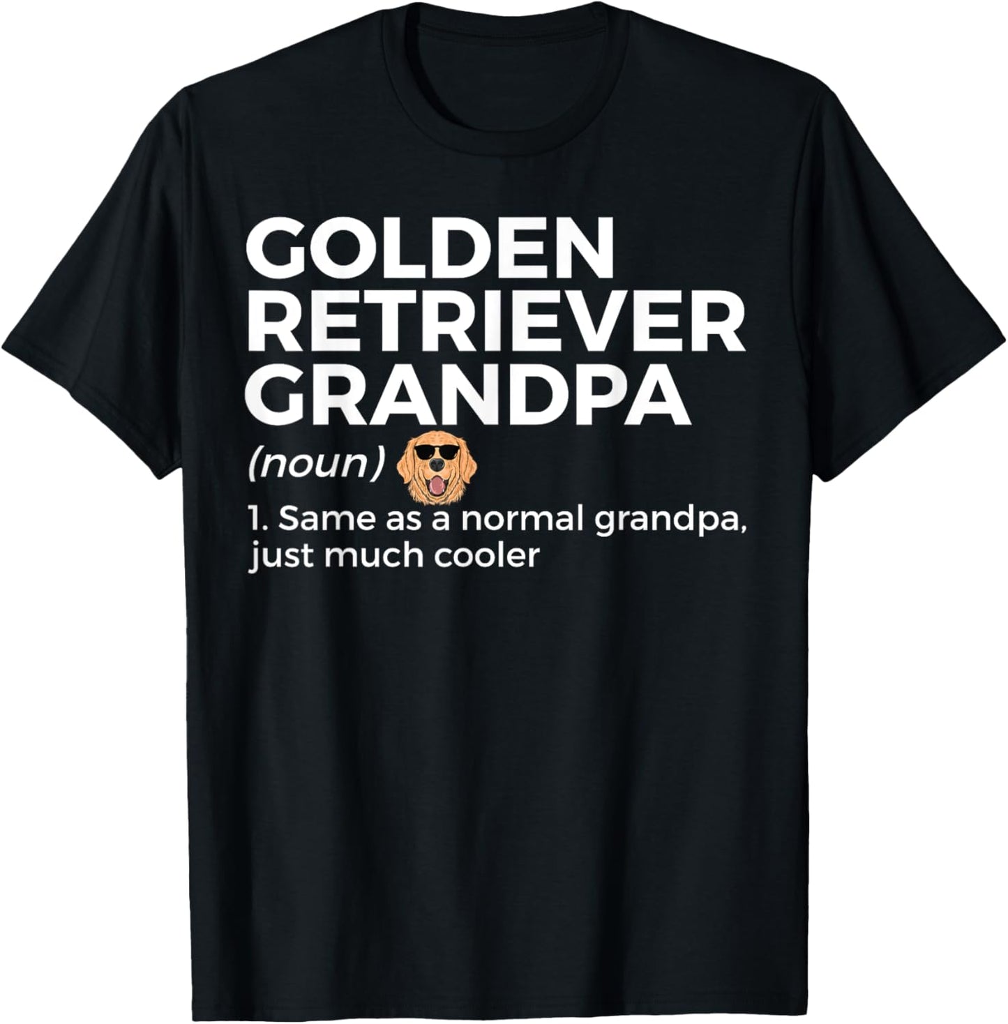 Golden Retriever Grandpa Definition Golden Retriever Dog Women T-Shirt - T-Shirt | Black