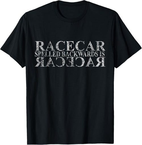 Racecar Spelled Backwards Funny Car Mechanic Race Car